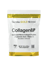 California Gold Nutrition CollagenUP Marine Collagen Peptides Supplement with Hyaluronic Acid and Vitamin C